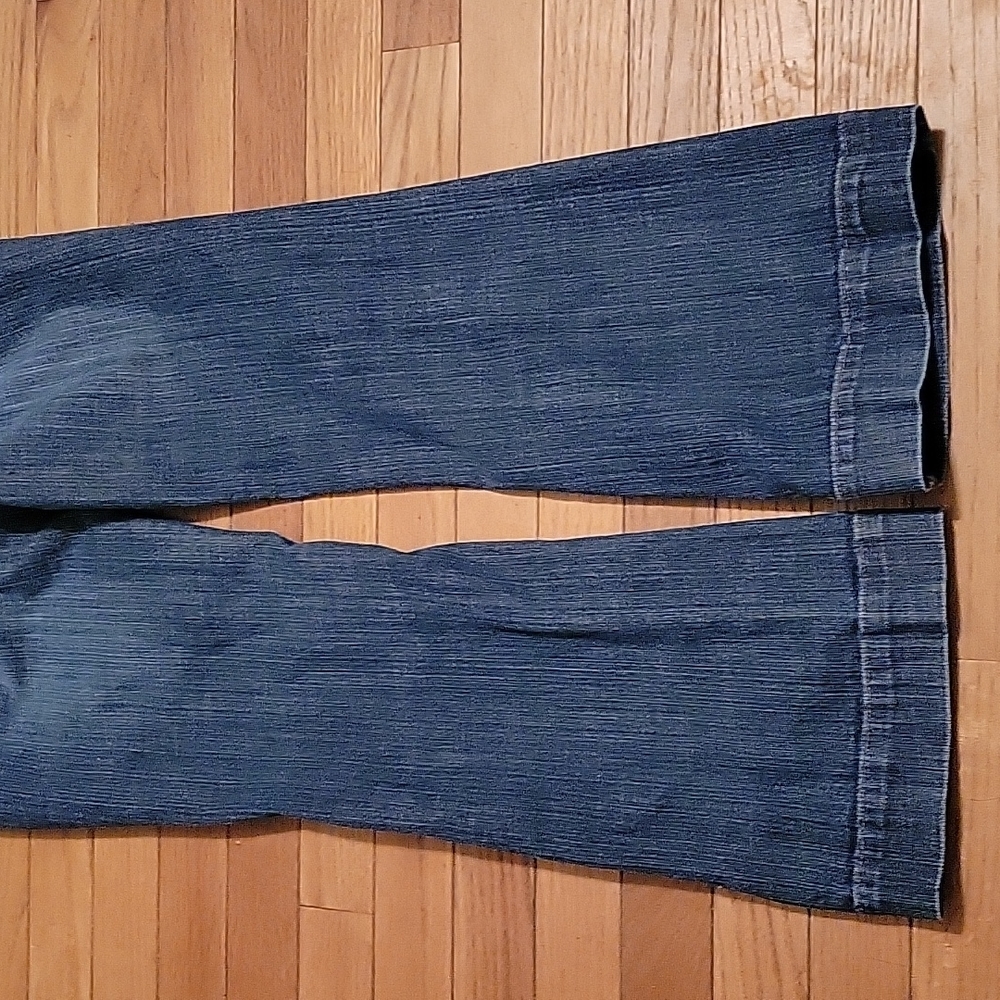 The Limited Denim 917 Trouser jean sz 8S short cotton blend medium wash wide leg - Picture 6 of 10
